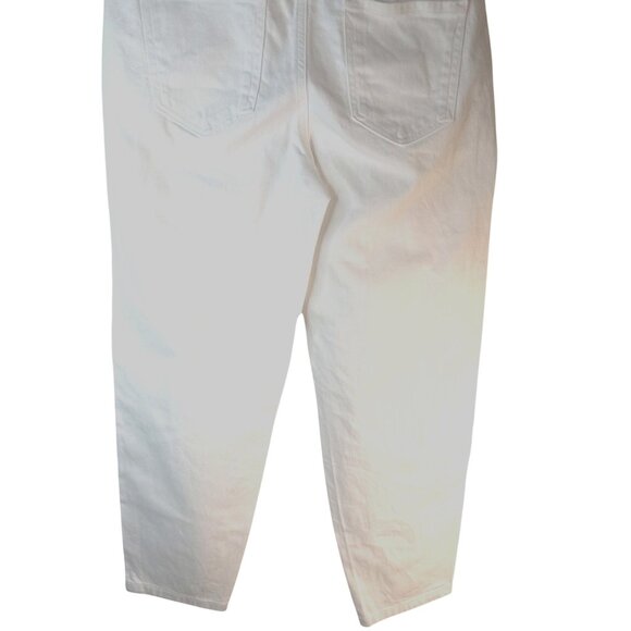 2/$30 ZARA White Size 4 Cotton Blend Tapered Jeans - Picture 12 of 13